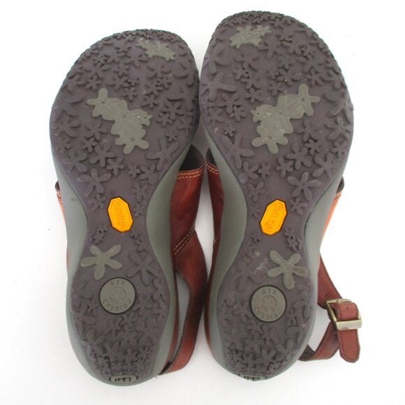 Merrell Womens Brown Leather Slingback 2" Wedge Sandal NWOB - Size 6M - Picture 8 of 8